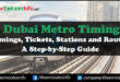 Dubai Metro Timings