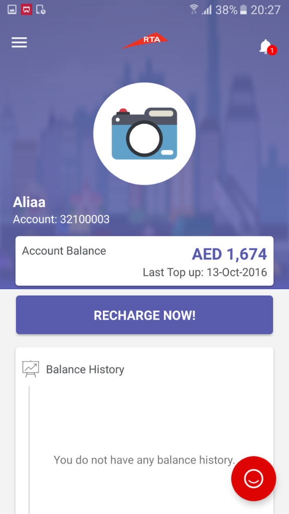 Salik Balance via the Smart Salik App