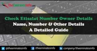 Check Etisalat Number Owner Details