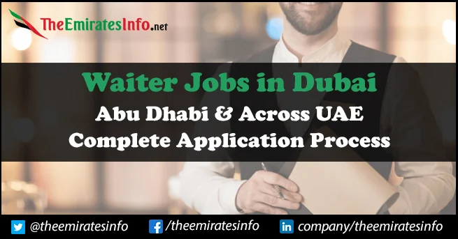 Waiter Jobs in Dubai